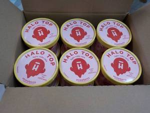 lot 292 image: 12 Halo Top Individual Strawberry Cake Mix just add water and microwave