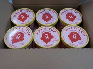 lot 293 image: 12 Halo Top Individual Strawberry Cake Mix just add water and microwave
