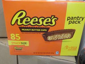 lot 301 image: 85 ct Reeses Snack Size Peanut Butter Cups