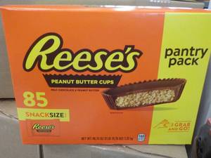 lot 302 image: 85 ct Reeses Snack Size Peanut Butter Cups