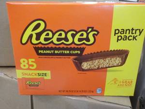 lot 303 image: 85 ct Reeses Snack Size Peanut Butter Cups