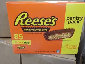 lot 305 image: 85 ct Reeses Snack Size Peanut Butter Cups