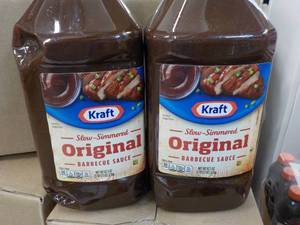 lot 308 image: 2 x 5 lb. 2.5 oz bottles Kraft Original Barbecue Sauce