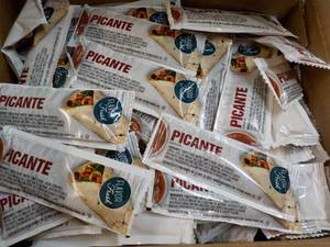 lot 321 image: 2 Boxes 400 packets Picante Sauce...