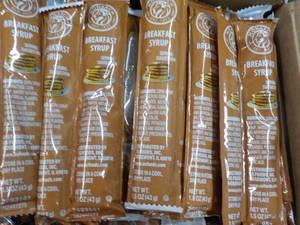 lot 324 image: 2 Boxes 200 packets Breakfast Syrup...