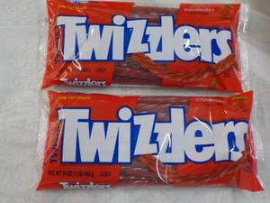 lot 332 image: 2 x 14 oz Bags Twizzlers Strawberry...