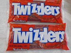 lot 333 image: 2 x 14 oz Bags Twizzlers Strawberry...