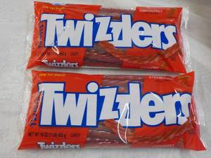 lot 334 image: 2 x 14 oz Bags Twizzlers Strawberry...