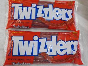 lot 337 image: 2 x 14 oz Bags Twizzlers Strawberry...