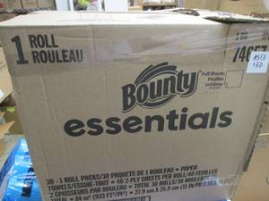 lot 132 image: Bounty Paper Towel rolls, total 30...