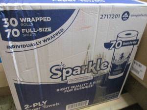 lot 133 image: Sparkle 2 Ply Paper Towels total 30