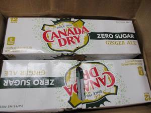 lot 143 image: Canada Dry Zero Sugar 24 cans...