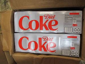 lot 145 image: Diet Coke, 24 cans...