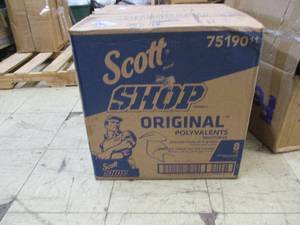 lot 163 image: Scott Shop Towels 8 boxes...