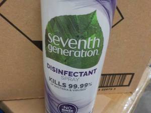 lot 78 image: 8 pack 13.9 oz Seventh Generation Disinfectant Spray Lavender Vanilla