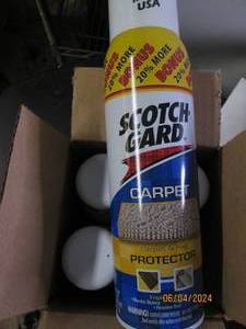 lot 10 image: A case of four 17oz Scotch gard carpet and rug protecter