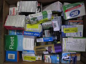 lot 12 image: box of medicine some in date some out of date