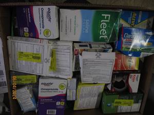 lot 14 image: box of medicine some in date some out of date