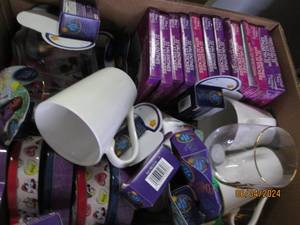 lot 36 image: box of cups and candy in date...