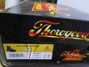 lot 56 image: thorogood quick and staion mens boot 8 w or womens 10 w