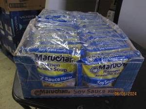 lot 64 image: case of 243 oz ramen soy sauce flavor best buy date of 052024