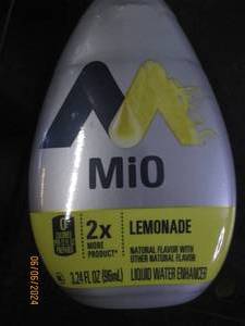 lot 84 image: 4 mio lemonade liquid water enhancers 3.24 floz best buy date of march 2024