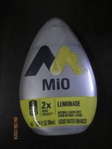 lot 85 image: 4 mio lemonade liquid water enhancers 3.24 floz best buy date of march 2024