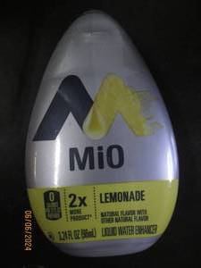 lot 86 image: 4 mio lemonade liquid water enhancers 3.24 floz best buy date of march 2024
