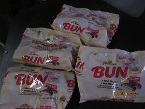 lot 98 image: 4 bags of pearsons bun maple vanilla 9 oz bags best buy date of 22024