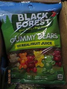 lot 140 image: case of 124.5 oz bags of black forest gummy bears best buy date of 42023
