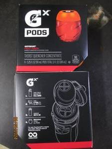 lot 170 image: 24 packs of gatorade g pods thirst quencher concentrate 43.25floz in each pack best buy date of may 2024 fruit punch