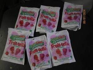 lot 210 image: 6 5oz bags of fruit-tella soft gummies best buy date of 22024