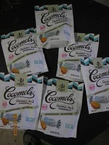 lot 244 image: 62.75 oz bags of cocomels coconut milk caramels best buy date of 12024