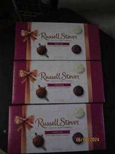 lot 286 image: 39.4 oz boxes of russel stover truffles best buy date of 122023