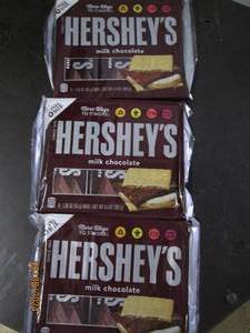 lot 294 image: 39.3 oz packages of hersheys milk chocolate 6 bars each package