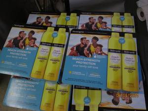 lot 304 image: 6 packages of 2 neutrogena beach defense spf 60 sunscreen
