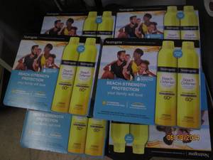lot 310 image: 6 packages of 2 neutrogena beach defense spf 60 sunscreen
