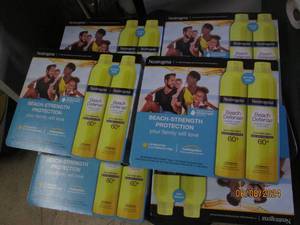 lot 312 image: 6 packages of 2 neutrogena beach defense spf 60 sunscreen