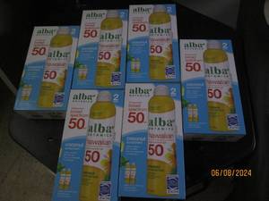 lot 329 image: 6 packages of 2 alba hawaiian sunscren spf 50