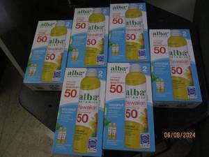 lot 331 image: 6 packages of 2 alba hawaiian sunscren spf 50