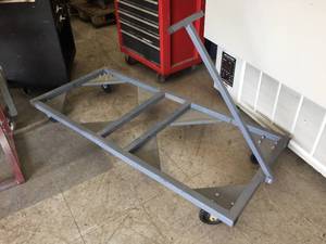 lot 24 image: Rolling Metal Cart with Handle
