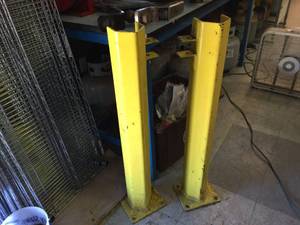 lot 69 image: 2 Metal Parking Lot Barriers - 36