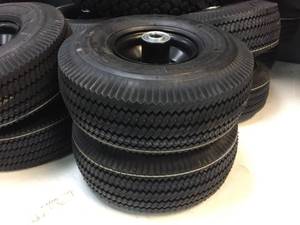 lot 110 image: Pair 4.103.50-4 Utility Wheels - Like New