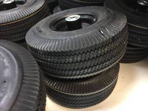 lot 112 image: Pair 4.103.50-4 Utility Wheels - Like New
