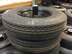 lot 118 image: Pair 4.80-8 Wheels - Like New
