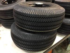 lot 123 image: Pair 4.103.50-4 Utility Wheels - Like New