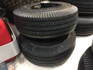lot 124 image: Pair 4.103.50-4 Utility Wheels - Like New