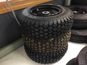 lot 126 image: Three 4.103.50 - 6 Utility Wheels