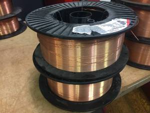 lot 161 image: 2 Full Spools WELDCOTE Mig Wire ER70S-6