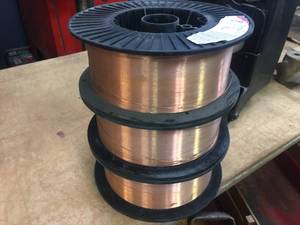 lot 162 image: 3 Full Spools WELDCOTE Mig Wire ER70S-6